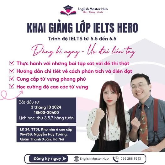 IELTS Hero : Chinh phục những con số ấn tượng 